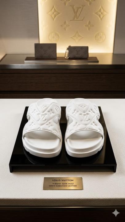 LOUIIS VUITTON MULE FULL WHITE FLIP FLOP