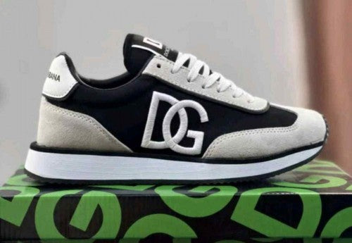 D&G Cushion Leather Black White
