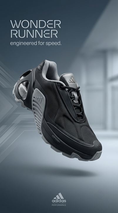 ADIDAAS WONDER RUNNER BLACK SILVER