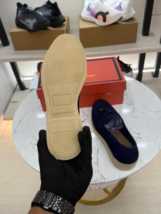 Loro Piana Blue Suede Premium Formal Shoes
