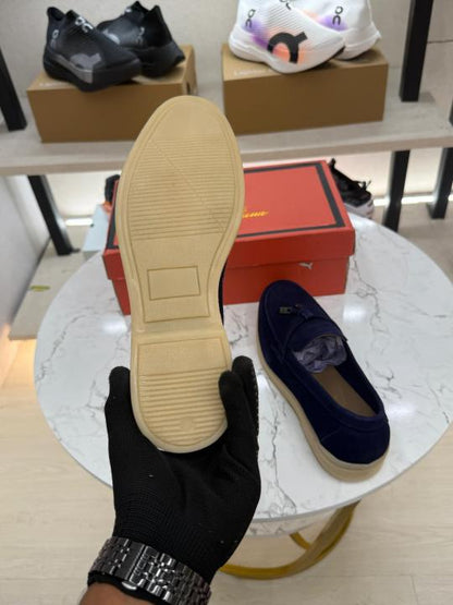 Loro Piana Blue Suede Premium Formal Shoes