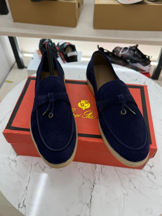 Loro Piana Blue Suede Premium Formal Shoes