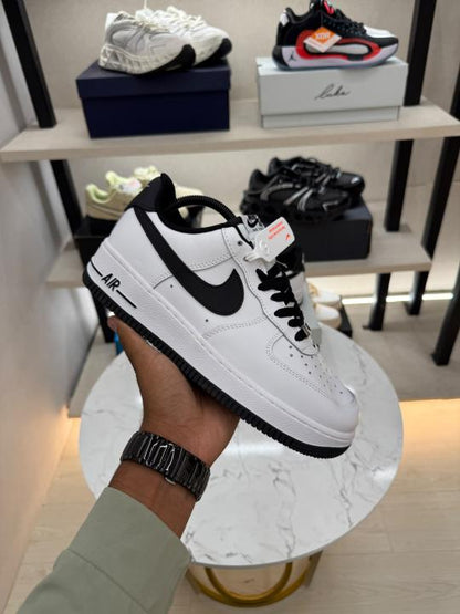 Nik ee Airforce 1 Low white black swoosh