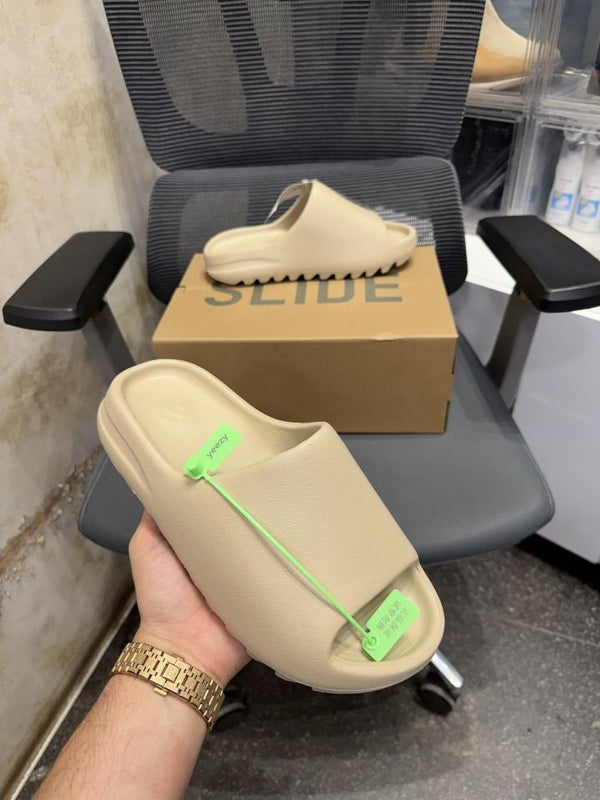 Adidaas Yeezy Slide Pure Light Brown UA Quality With Tag Butter Papar Og Box.