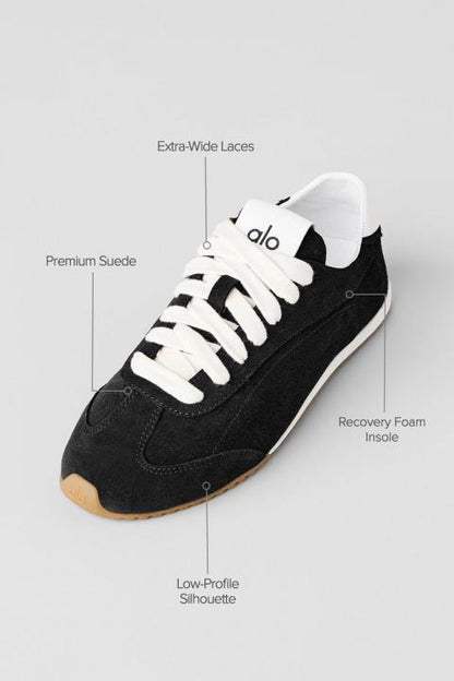 Alo Yoga Sunset Suede Sneakers Black