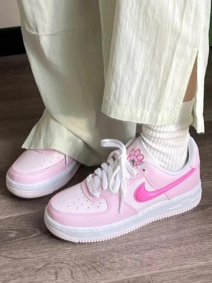 NIK_E AIRFORCE 1 LOW 07 PAW PRINT PINK