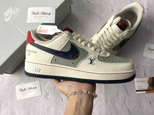 Nikee Air Force 1 Low x Louis Vuittonn White Navy