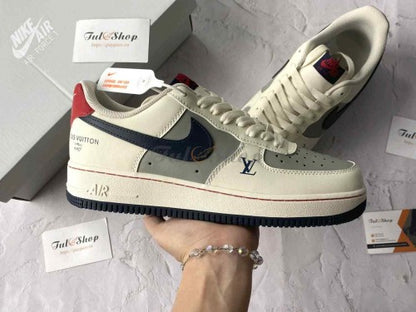 Nikee Air Force 1 Low x Louis Vuittonn White Navy