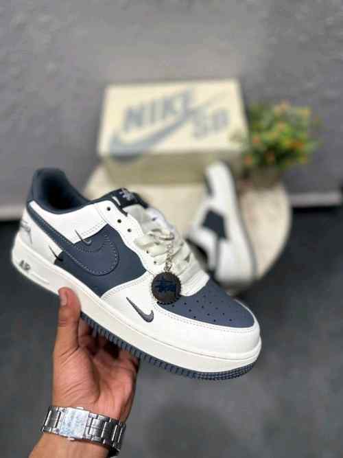 NIKEE AIRFORCE CUSTOM X STUSSY WHITE 2025