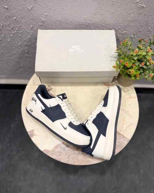 NIKEE AIRFORCE CUSTOM X STUSSY WHITE 2025