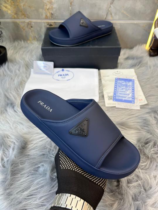 _Prada_Milano Navy Blue Slides UA