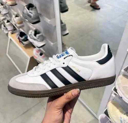 adidaass samba white black for her fix