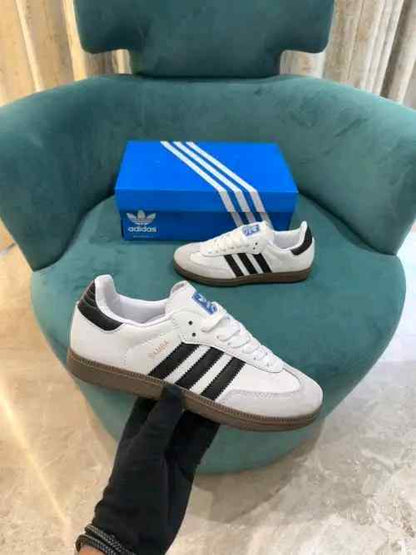 adidaass samba white black for her fix