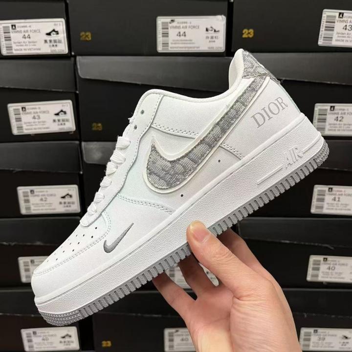 Nikke Air Force 1 07 Diior White And Grey