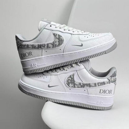 Nikke Air Force 1 07 Diior White And Grey