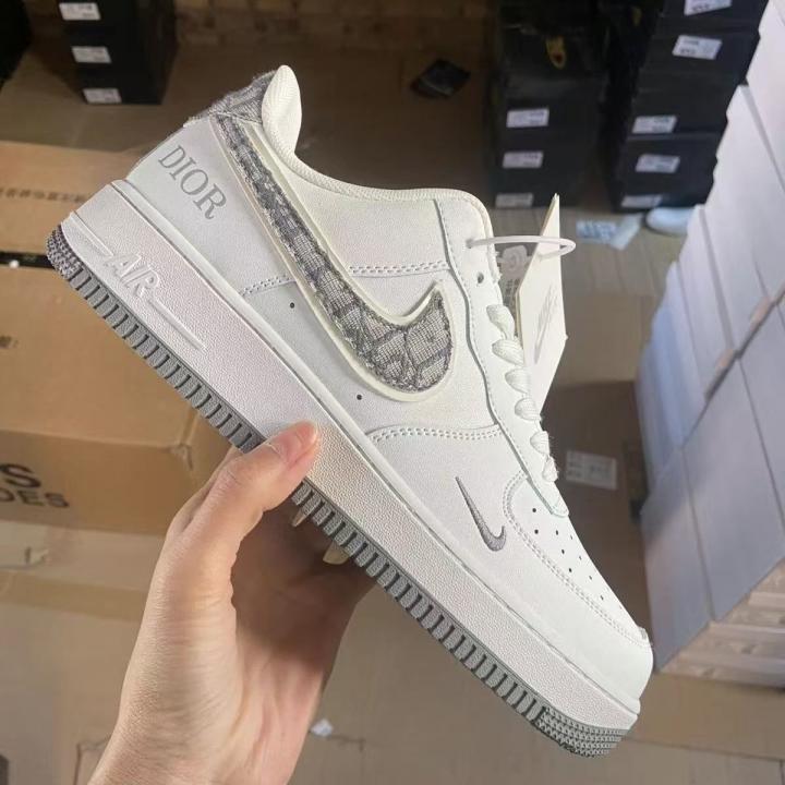 Nikke Air Force 1 07 Diior White And Grey