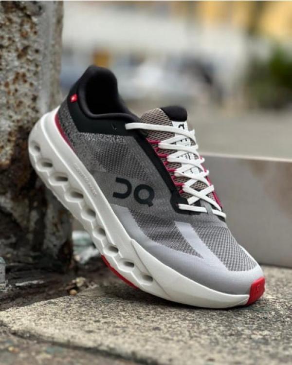 On Cloud Surfer Next White Black red