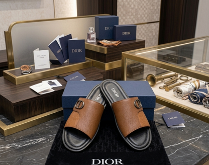 DIO.R MONOGRAM PREMIUM TAN CHAPPAL 053