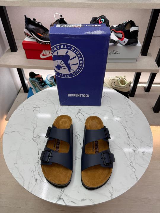 Birkenstock Arizona blue suede