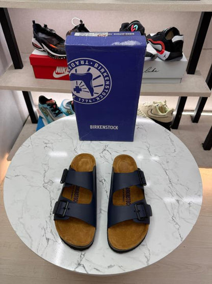 Birkenstock Arizona blue suede
