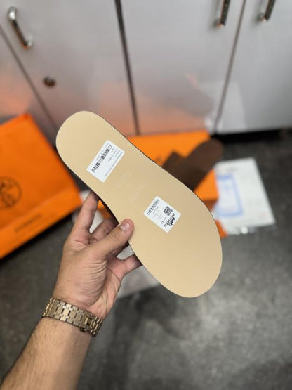 HERME.S IZMIR ITALIAN SLIDE TAN SUEDE 021