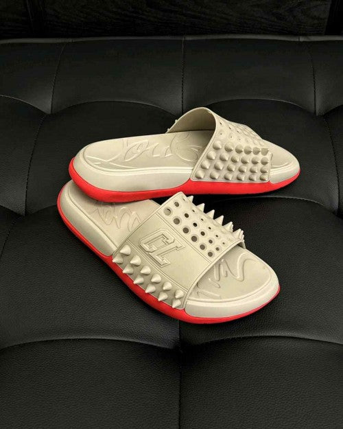 Christian...... louboutin take it easy slides bbeige...