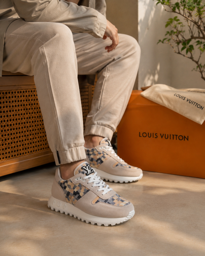 LOUUIS VUITTON RUNWAY SNEAKER EMBROSSED MULTI