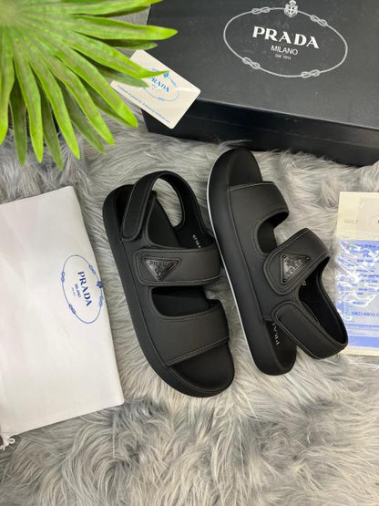 _Prada_Milano Black Sandals UA