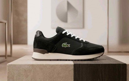 LACOST.E BLANCO VERDE BLACK BROWN SNEAKER