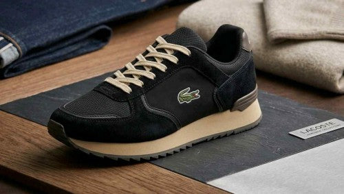 LACOST.E BLANCO VERDE BLACK BROWN SNEAKER