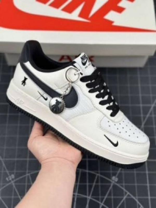 Nik_e Air Force 1 07 Low Violent Bear Joint Linen Beige Black Fix
