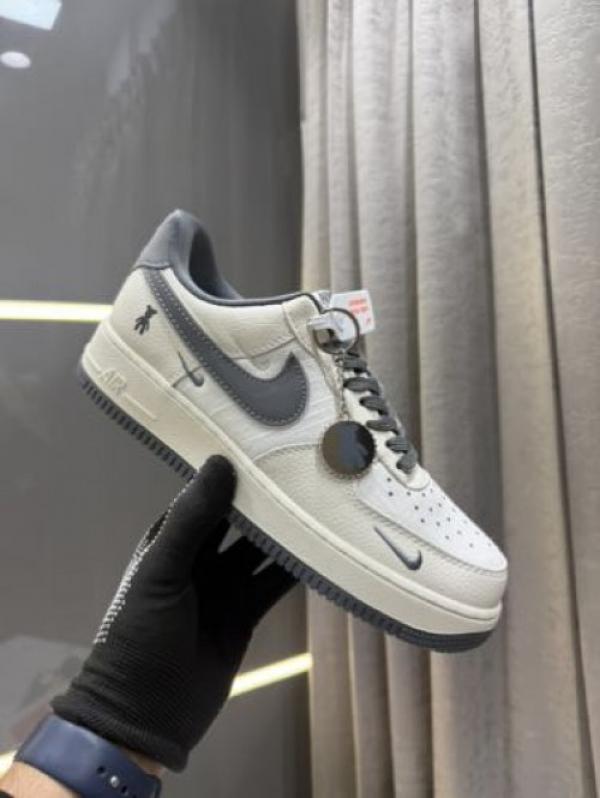 Nik_e Air Force 1 07 Low Violent Bear Joint Linen Beige Black Fix