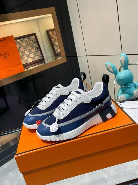 HERME.S BOUNCING SNEAKER NAVY WHITE UA QUALITY