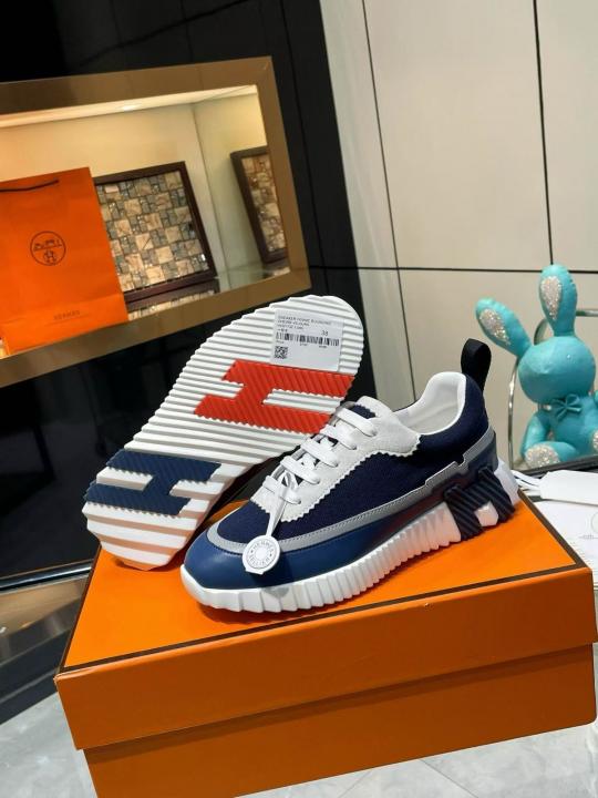 HERME.S BOUNCING SNEAKER NAVY WHITE UA QUALITY