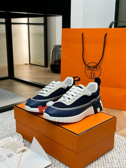 HERME.S BOUNCING SNEAKER NAVY WHITE UA QUALITY