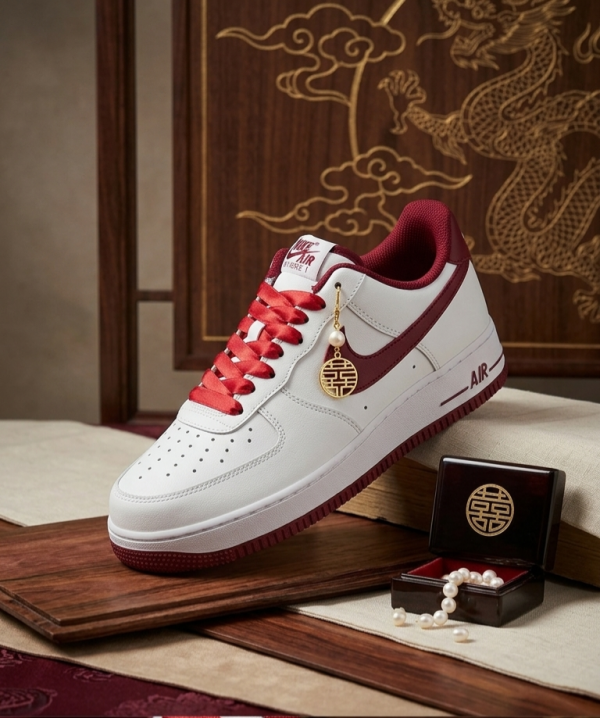 NIK.E AIRFORCE 1 LOW WHITE TEAM RED