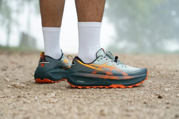 Asicss Trabuco Max 4 Trail Cold Moss Nova Orange 1170