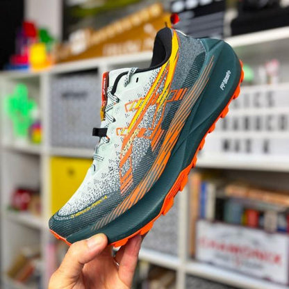 Asicss Trabuco Max 4 Trail Cold Moss Nova Orange 1170