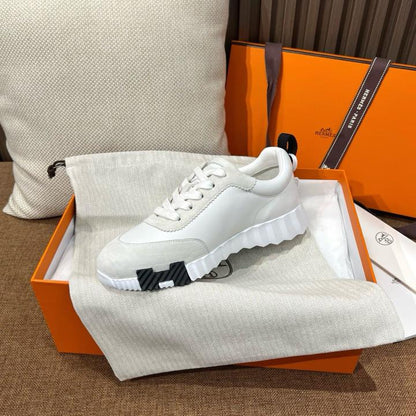 HERME.S BOUNCING SNEAKER WHITE BLACK UA QUALITY