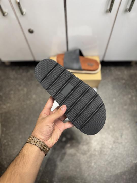 ZAR.A PREMIUM SUEDE SLIDE GREY TAN 025