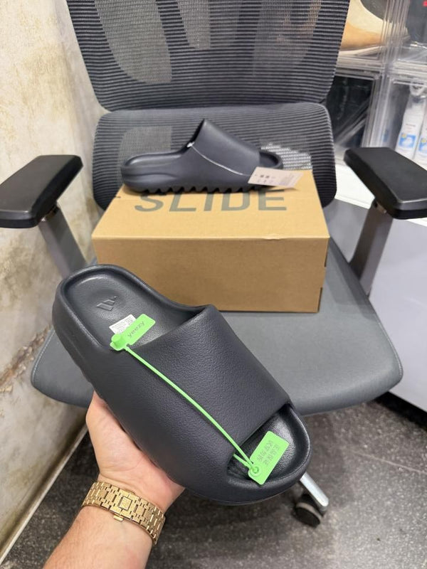 Adidaas Yeezy Slide Black UA Quality With Tag Butter Papar Og Box.