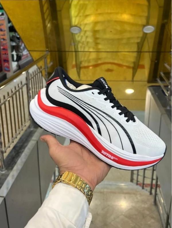 Pu ma magmax nitro Elite white red