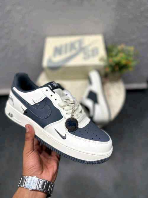 NIKEE AIRFORCE CUSTOM X STUSSY WHITE 2025