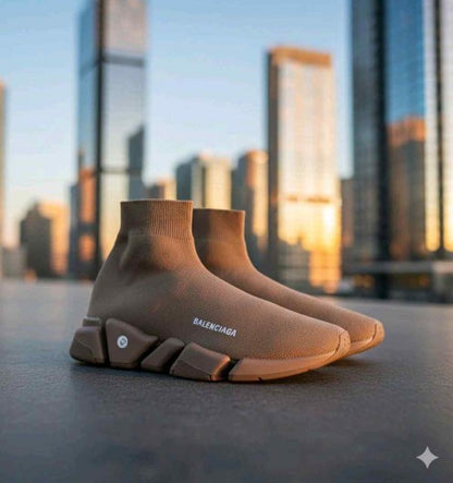 BALENCIAAGA SPEED TRAINER BROWN