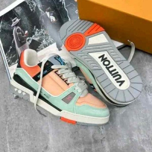 Louiss Vuitton Trainer Multi Orange sneakers
