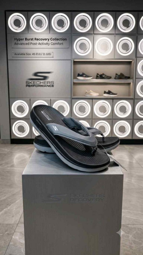 SKECCHEERS HYPER BURST BLK grey flip flops