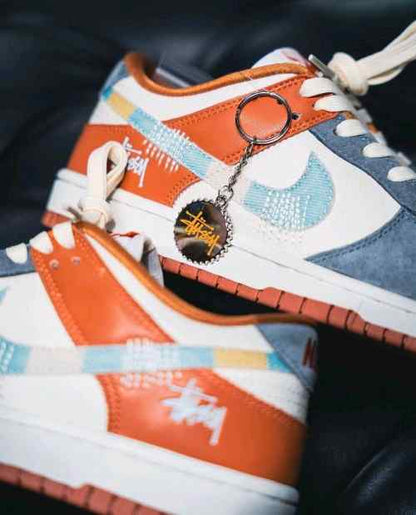 Nik e SB Dunk Low C Stussy Grey Orange