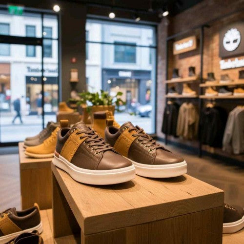 Timberland Brown Tan Leather Sneaker 0011