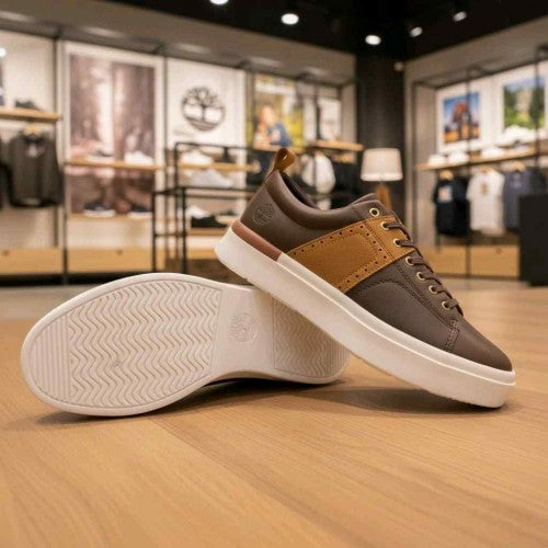 Timberland Brown Tan Leather Sneaker 0011