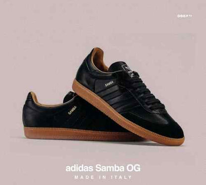 Adidass Samba OG Made In Italy Black